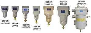 сменные фильтрующие элементы к фильтрам SEPAR 2000
